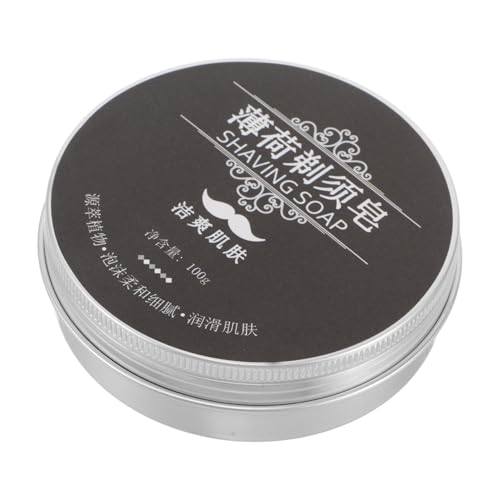 DEARMAMY Jabón De Afeitar Natural Para Hombres y Mujeres Bálsamo Nutritivo Para y Bigote Para Viajes Espuma y Suavizante