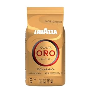 Lavazza QualitÃ Oro Whole Bean Blend, Medium Roast, 2.2 Pound (Pack of 1) ,100% Arabica, Central America & African highland origins, Fruity & Aromatic