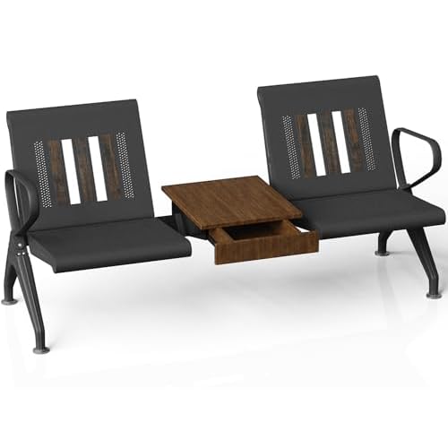 Wonline 2 Seat Waiting Room Chairs with Table