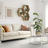 GERFLOR Dalle autoplombante de sol PVC sous couche intégrée effet béton suave beige Senso Unik   2.23 m²