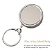 Badge Reels Retractable 2Pack Heavy Duty Badge Reel with Metal Chain, WENSUNNIE Metal ID Nurse Badge Reel Retractable Card Holder Keychain with Clip for Nurse Accessories for Work