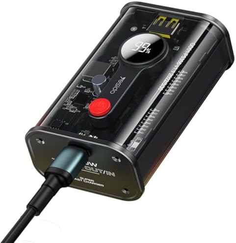 Resim YESIDO 10.000 mAh Powerbank USB 3.0, PD Hızlı Şarj 22,5 W 