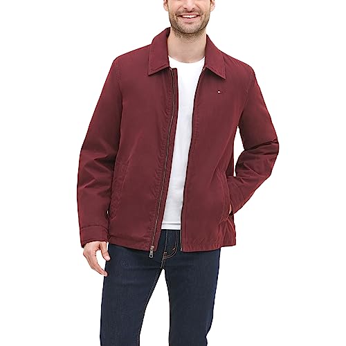 Image of Tommy Hilfiger Men's Lightweight Zip-up Microtwill Golf Jacket (Standard and Big & Tall Sizes)