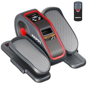 KeppiFitness Under Desk Elliptical Machine, Ellipse Leg Exerciser Equipment for Home, Electric Seated Pedal for Leg Exercise with Remote Control, Mini Elliptical Machine for Seniors and Adults