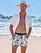 COOFANDY Men's Swim Trunks Shorts Fashion Boyshorts Swimwear Square Leg Pocket M
