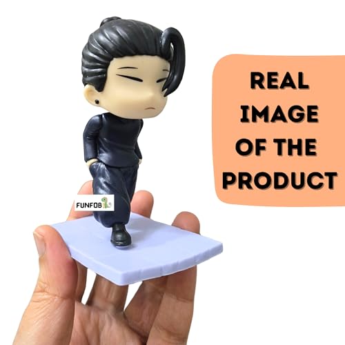 Image of FUNFOB Jujutsu Kaisen Suguru Geto Action Figure Height-11cm Collectible for Anime Fans PVC Multicolour | Geto Angry Mini