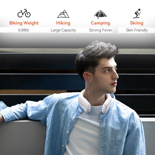 10000mah Rechargeable Neck Warmer,for Necks Up to 8 inches Wide,15 Hours Portable Neck Heater for Men and Women, Outdoor/Indoor/Camping/Fishing/Motorcycling/Skiing