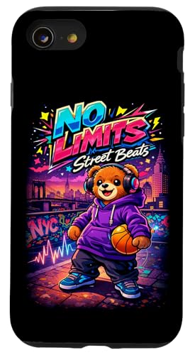 No Limits Street Beats New York Teddy Bear Street Basketball �X�}�z�P�[�X iPhone SE (2020) / 7 / 8 �p