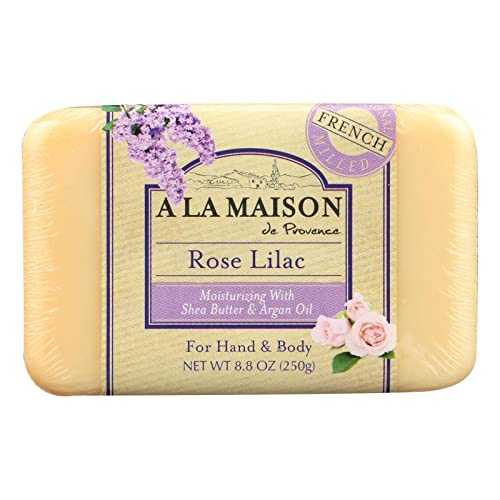 A La Maison Soap Bars, Rose Lilac, single bar 8.8 oz