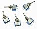 KAISH 5x SPDT Guitar Mini Toggle Switch 2 Position ON-ON 3 PIN Car/Boat Switches