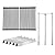 GasSaf 17.4" Grill Grates 7525, 22.5" Flavorizer Bars 7536, Burner Tube 7508 Replacement for Weber Spirit 300 E-310 E-320, Spirit 700, Genesis Silver B/C, Genesis Gold B/C Grills (Side-Panel)