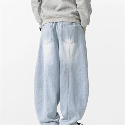 Men's Spring Fall Jeans – Loose Wide-Leg Straight Denim Pants Casual Streetwear3