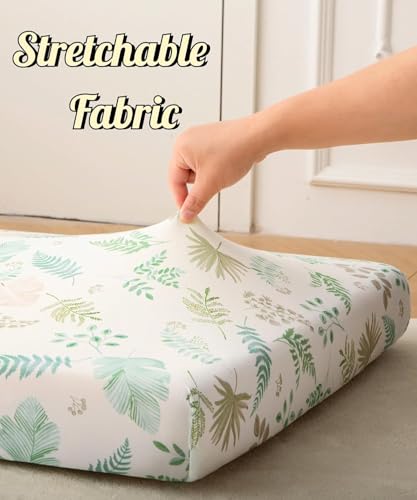 Image of SDY Jersey Crib Sheets for Baby Boys and Girls,52 inchx28 inchX8 inch, 2 Pack, Green Standard Oval /Retangle Crib Mattress Sheets for Toddler,Super Soft Breathable