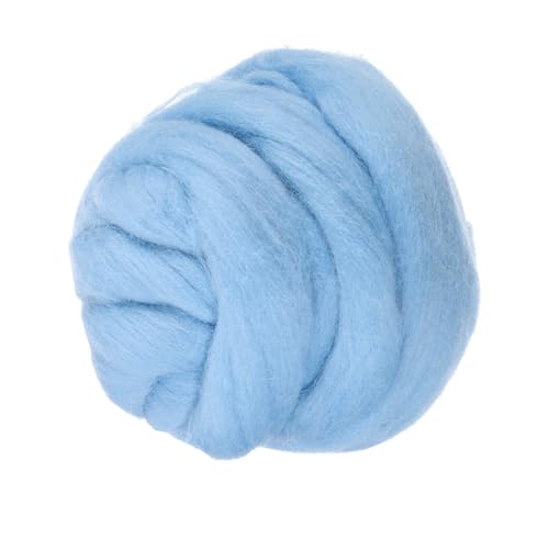 Laine à feutrer pour couverture épaisse et tissage DIY bleu azur