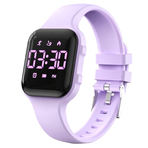 Kids Step Counter Watch, Digital Pedometer, Fitness Tracker Wristwatch, Waterproof Sport Watch, for...