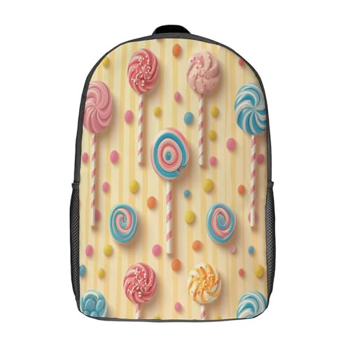 Sac à dos d'écolier 3D Lollipop pour soulager le dos des enfants à l'école