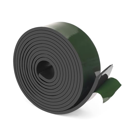 HooTown Adhesive Solid Rubber Strips, Self Neoprene Rubber Sheet Rolls Seal