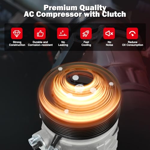 Image of CCIYU AC Compressor w /Clutch for Nissan Xterra 4.0L 2005-2015