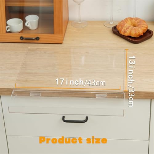 Large 43cm See Through Cutting Mat Including Handy Scrap Catcher and Anti Slide Design for Easy Meal Preparation Kitchen Accessory with Waste Container - Thumbnail 7