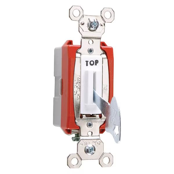 Wall Switch, 1-Pole Switch Type, 20A, Mfr: PS20AC1WL-A