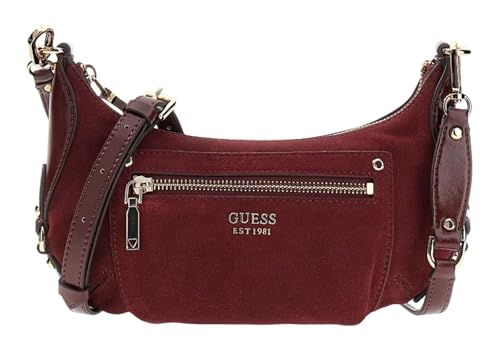 Mini sac crossbody Guess Marsha Burgundy idéal pour vos sorties urbaines et soirées