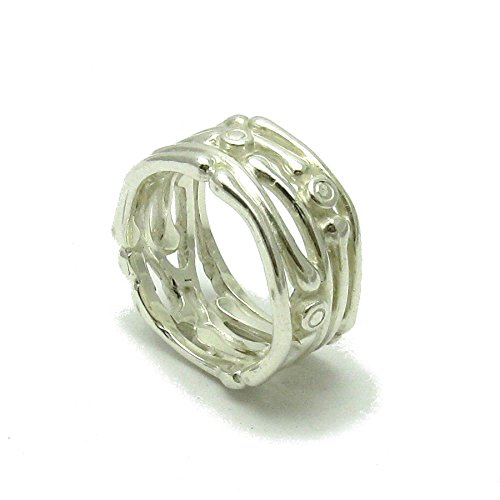 Sterling silber Ring Band 925 Empress Größe 46-69