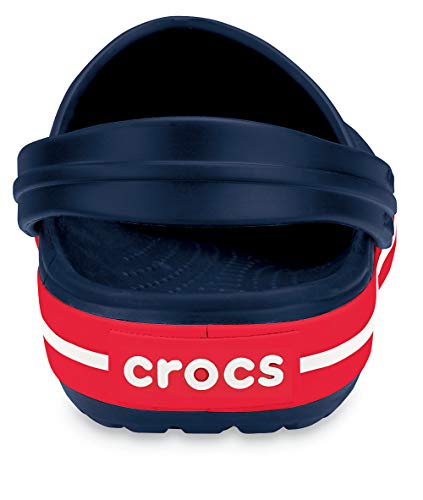 Image of Crocs Unisex's All-Terrain Atlas, Slip on Sneakers with Buckle Strap Clog, Blue Marine, 3 UK Men / 4 UK Women