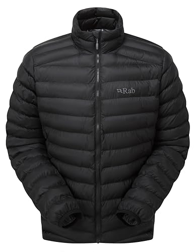 Rab Men's Cirrus Jacket - Lightweight Insulated Coat for Hiking, Climbing, & Skiing - Black - Medium