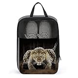 Leopard2 Shoe Bags for Travel Water-Resistant Shoes Pouch with Handle Fashion Shoe Organizer with Zipper Closure Portable Sneaker Carrier for Men & Women Daily Use