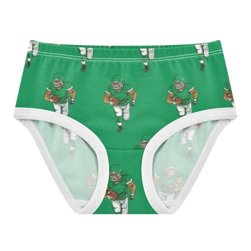 Football Player Running Green Toddler Underwear Floral 2t Cotton Little Girl Panties Flower Briefs Undies Kids