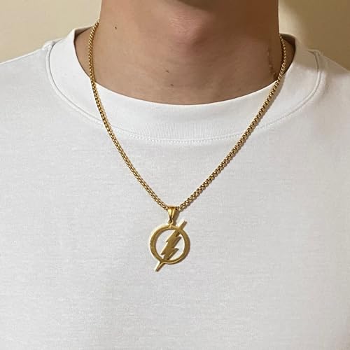 Image of Tapp Collections Stainless Steel Superhero Pendant Necklace