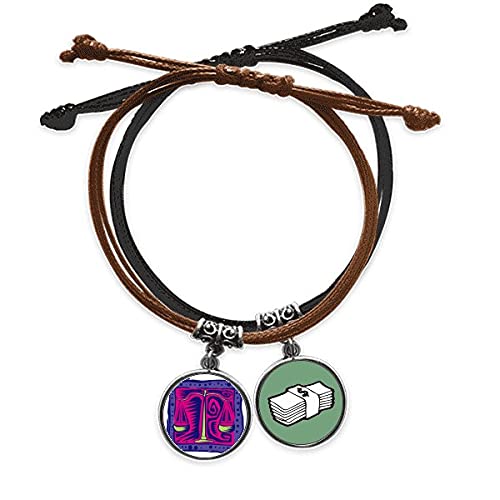 Pulsera de cuerda de Libra ideal para lucir en festivales y eventos culturales