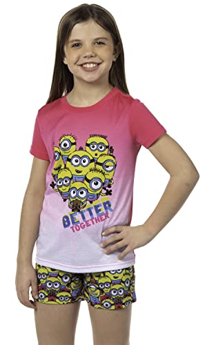 INTIMO Despicable Me Girls' Movie Minions Better Together Sleep Pajama Set Shorts