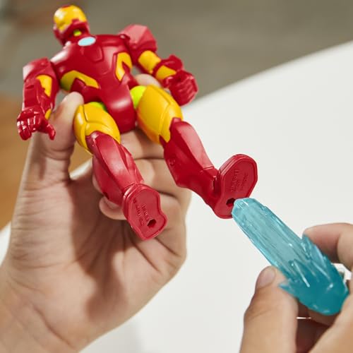 Avengers MixMashers Marvel Iron Mix-and-Match Action-Figur & Accessoires, Rot/Ausflug, Einfarbig (Getaway Solids) – Ansicht 5