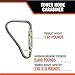 Malta Dynamics Tower Hook Steel Locking Carabiner 1PK – OSHA & ANSI Compliant Double-Locking Snap Hook for Fall Protection Systems, 5,000 lb. Breaking Strength, 3,600 lb. Gate Rating, 2.5” Opening