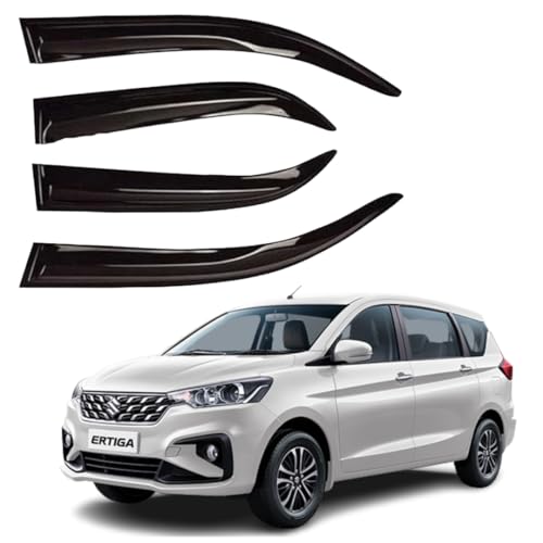 Image of Premium Non-Breakable Car Window Door Visor /Rain Guard /Wind Deflector Compatible for (Maruti Ertiga 2025)