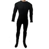1/6 Scale Male Figure Clothes Long Sleeved Bodysuit Undercoat Jumpsuit Cloth for 12'' Action Figure Doll Clothes (Black)