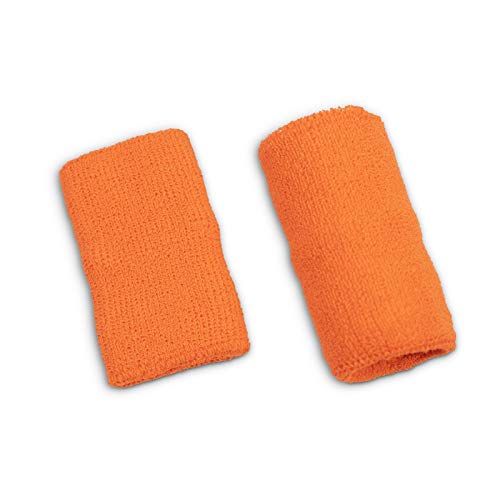 Image of Sweat Bands for Wrists, Sports Wristbands for Men & Women, Athletic Hand Bands for Tennis, Gymnastics, Basketball, Volleyball, Baseball, Football or Gym Sport, 2-pc Cotton Arm Sweatbands 4.5 inch