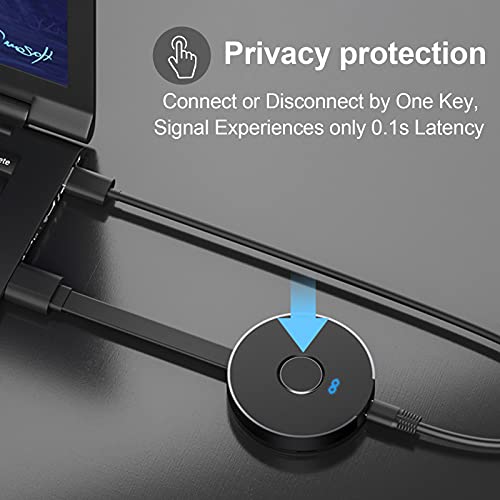 image for ZEEFO Wireless HDMI Transmitter and Receiver,HD1080P Wireless Presenta