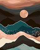 Malen Nach Zahlen Erwachsene, Malen Nach Zahlen, DIY Handbemalte Kits Acrylpigment Kunstwerk Für Wohnkultur Leinwand Gemälde Geschenk Für Erwachsene Anfänger Kinder, Ohne Rahmen 40 X 50 Cm