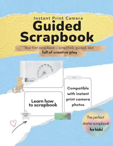 Instant Print Camera Guided Scrapbook with Photo Book