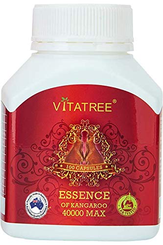 VitaTree Kangaroo Essence Powder High Strength - 40000 Max - 100 Capsule