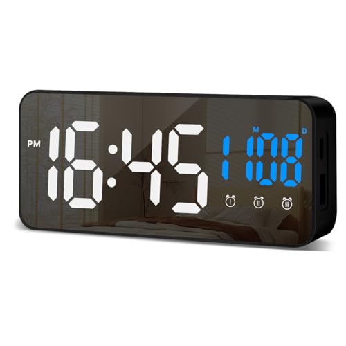 ڊo܂v LED uv 3A[ݒ fW^v dr /x/t\ Xk[Y@\ É 邳 ɈՂv USBP[ud 15.5*6.7*3CM zCg/u[ [sAi]