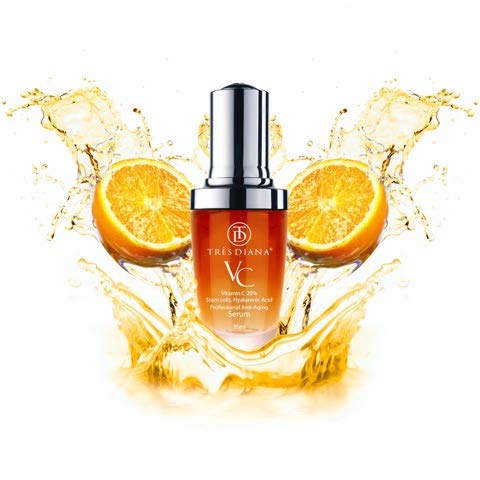 TRÃˆSDIANA Vitamin C Stem Cell Serum 20% for anti-aging, tightening, hydrating and brightening. For MEN and WOMEN. (35 mL) Made in the USA!