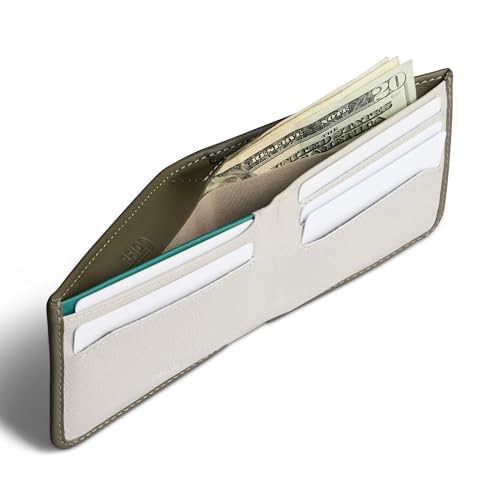 Image of Bellroy Hide & Seek Wallet (Slim Leather Bifold Design, RFID Protected, Holds 5-12 Cards, Coin Pouch, Flat Note Section, Hidden Pocket)
