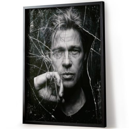 Affiche Brad Pitt noir et blanc pour personnaliser vos murs
