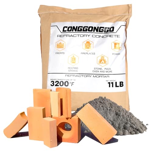 11 lb Castable Refractory Cement Mix 3200F Fireplace Oven Forge