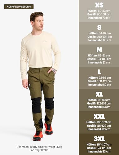 RevolutionRace Herren Nordwand Pants, Hose zum Wandern und für viele Outdoor-Aktivitäten, Dark Olive, XL