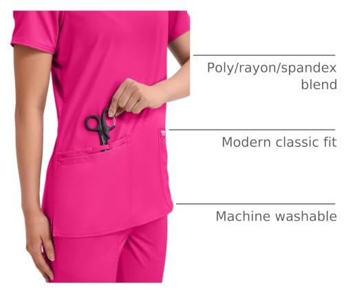 Image of Cherokee WW Revolution Medical Women's Scrub Top V-Neck 3-Pocket Scrubs