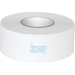 Panel De Fibra Knauf Tiras de cobertura para juntas cortas, resistentes al desgarro para emplastamiento de placas de yeso/placas de fibra de yeso: cinta de fibra de alta resistencia, 75 m
